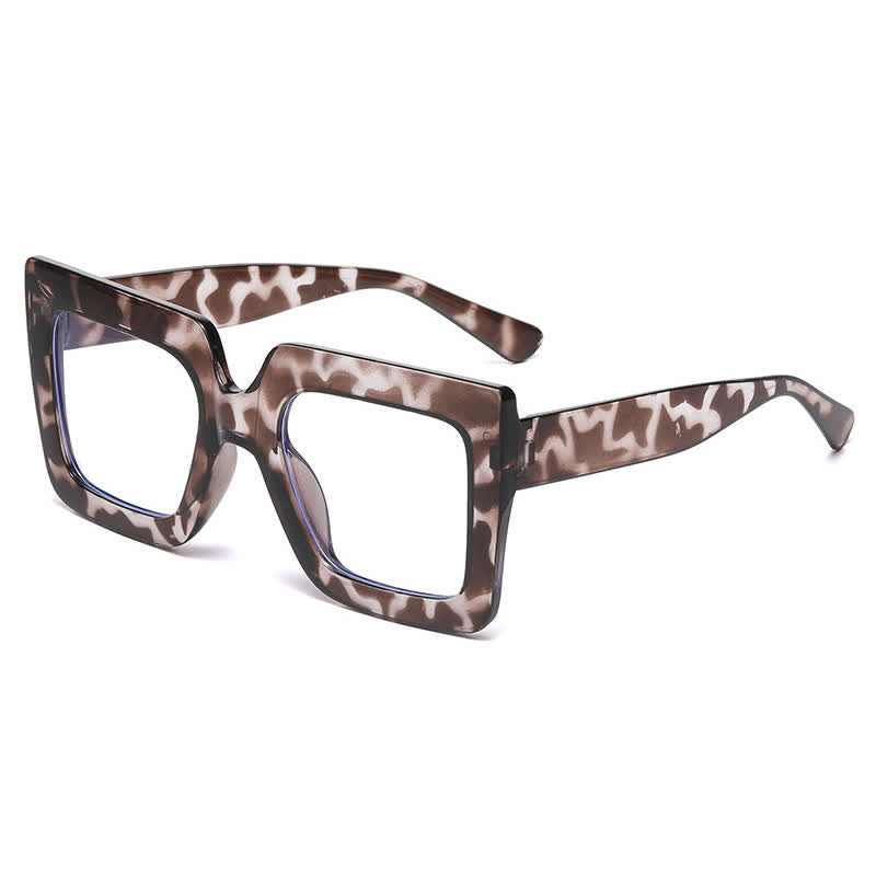 Spykay™ EG26913 Oversized Square Frame Fashion Anti-blue Light Thick Glasses
