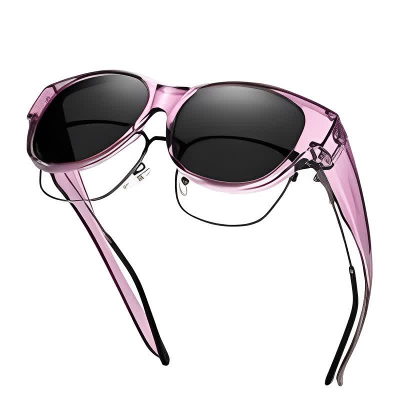 Spykay™ SG60901 Polarized Round Frame Driving Sunglasses Fit Over Glasses for Women Men