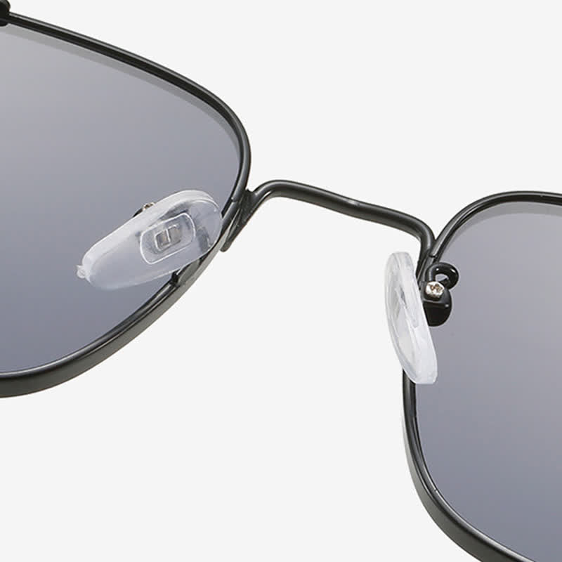 Spykay™ SG61005 Steampunk Square Frame Spring Temples Retro Sunglasses