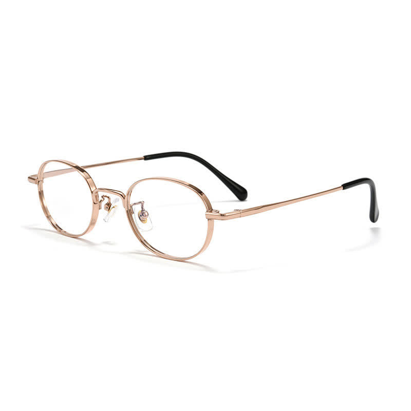 Spykay™ EG26933 Titanium Oval Frame Retro Anti-blue Light Glasses