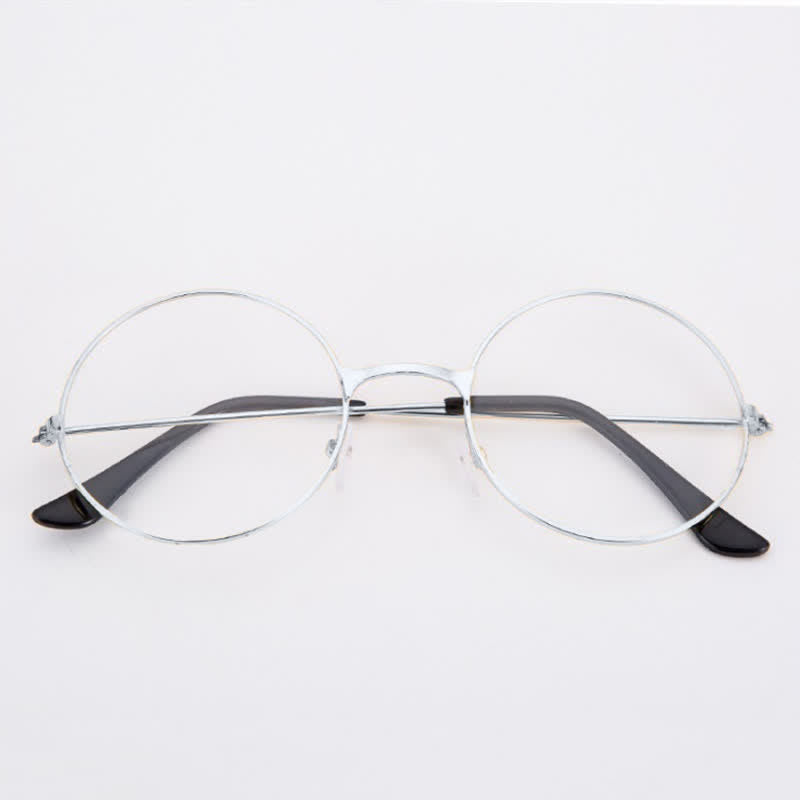 Spykay™ EG26874 Retro Round Frame Metal Anti-blue Light Glasses for Women Men
