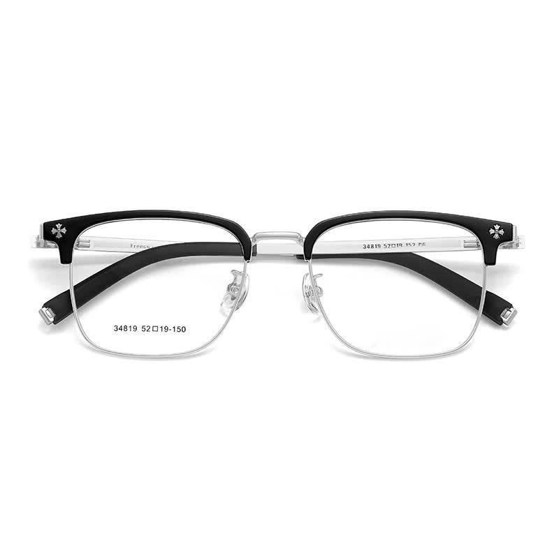 Spykay™ EG26925 Gothic Cross Unisex Square Frame Anti-blue Light Retro Browline Glasses