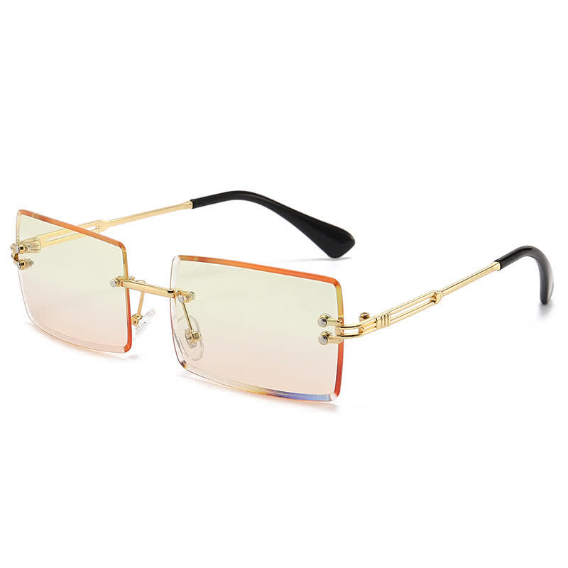 Spykay™ SG60744 Rimless Rectangle Frame Fashion Sunglasses