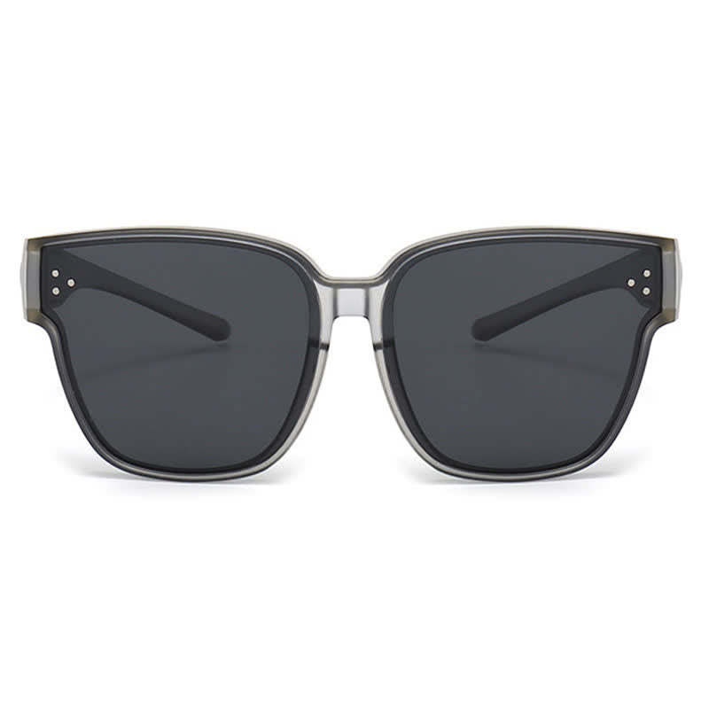 Spykay™ SG61006 Fit Over Glasses Square Frame Classic Polarized Sunglasses for Women Men