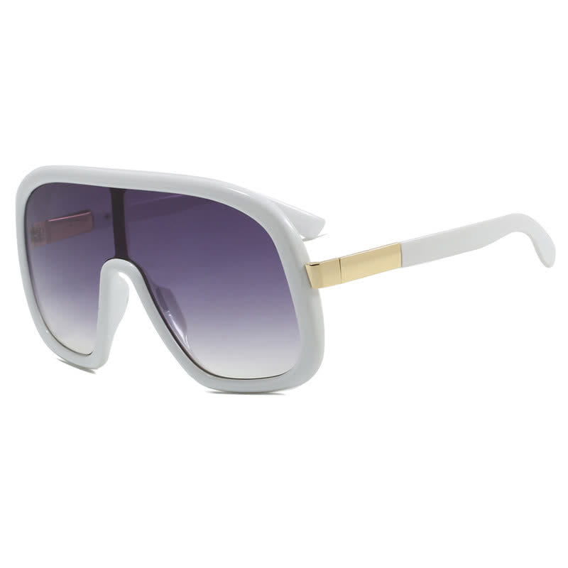 Spykay™ SG60952 Flat Top Double Bridges Oversized Trendy Aviator Sunglasses