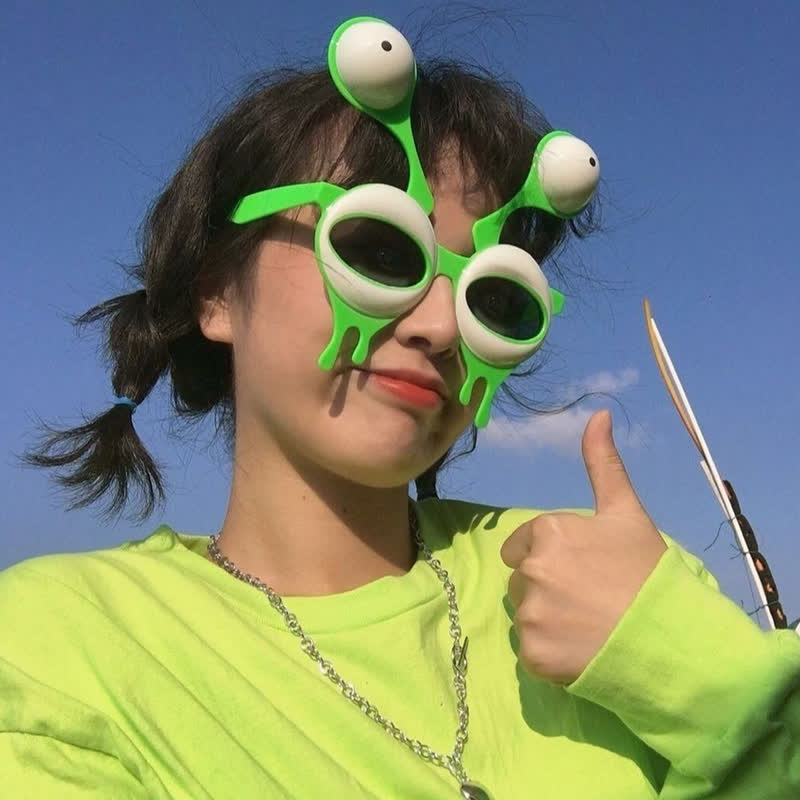 Spykay™ SG61029 Adults&Kids Funny Alien Slug Shaped Sunglasses Accessories for Halloween&Party