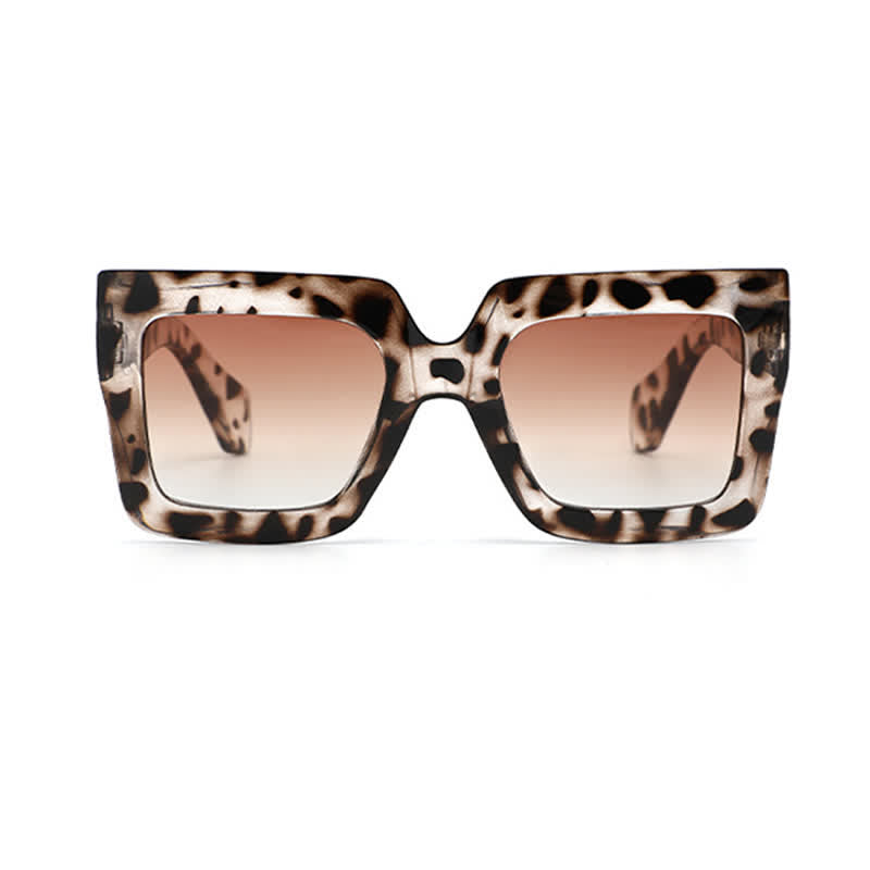 Spykay™ SG61012 Oversized Square Frame Fashion Thick Sunglasses