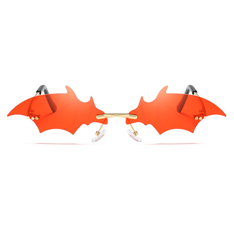 Spykay™ SG60992 Halloween Rimless Devil Vampire Bat Wing Sunglasses for Women Men