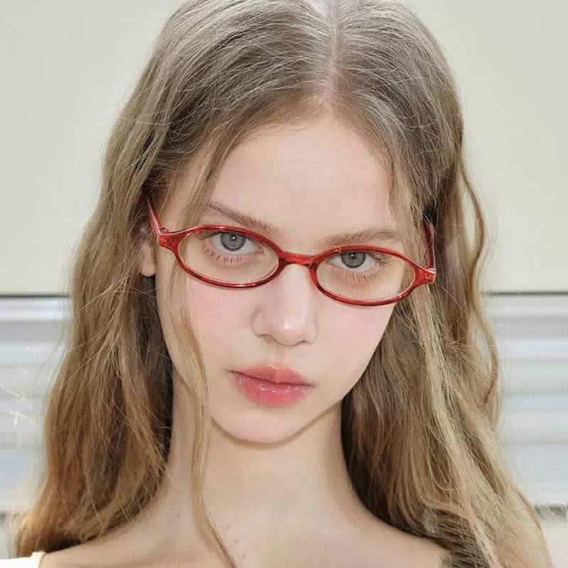 Spykay™ EG26885 Anti-blue Light Retro Small Oval Frame Y2K Hipster Eyeglasses