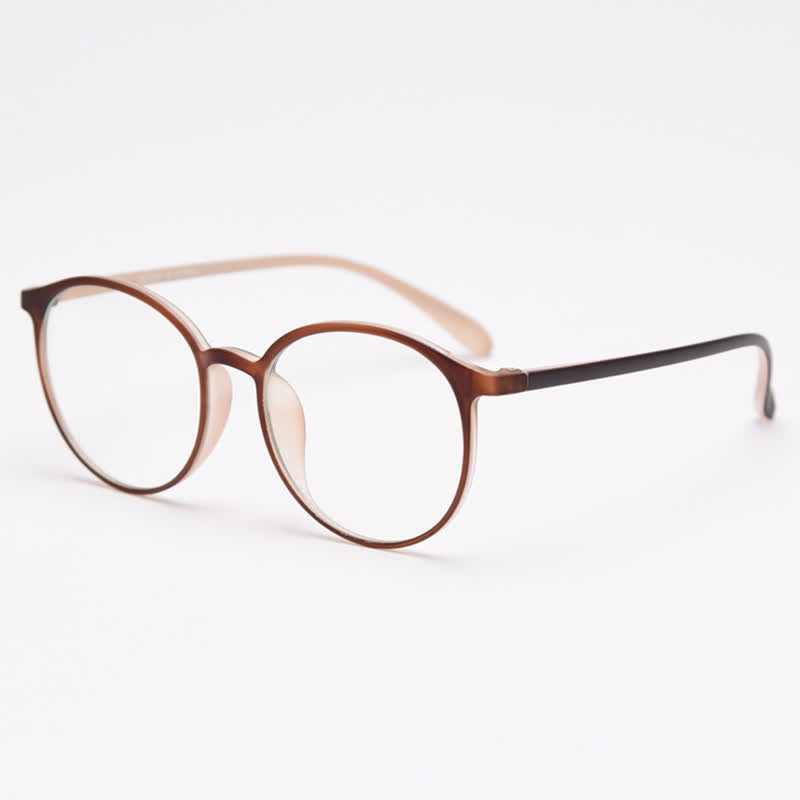Spykay™ EG26865 Large Round Frame Anti-blue Light Simple Classic Lightweight Glasses