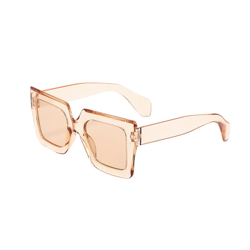 Spykay™ SG61012 Oversized Square Frame Fashion Thick Sunglasses