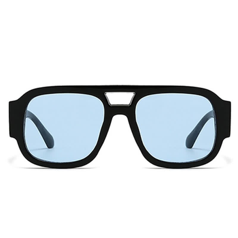 Spykay™ SG61016 Square Frame Double Bridges Classic Thick Sunglasses