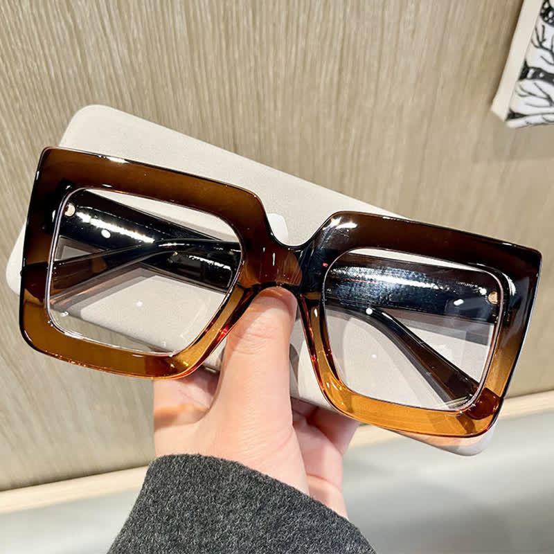 Spykay™ EG26812 Oversized Square Frame Anti-blue Light Glasses
