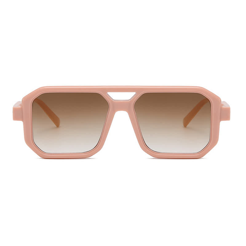 Spykay™ SG60742 Double Bridges Geometric Frame Driving Sunglasses