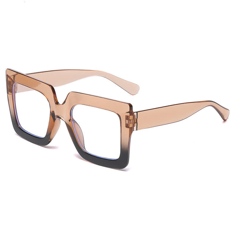 Spykay™ EG26913 Oversized Square Frame Fashion Anti-blue Light Thick Glasses
