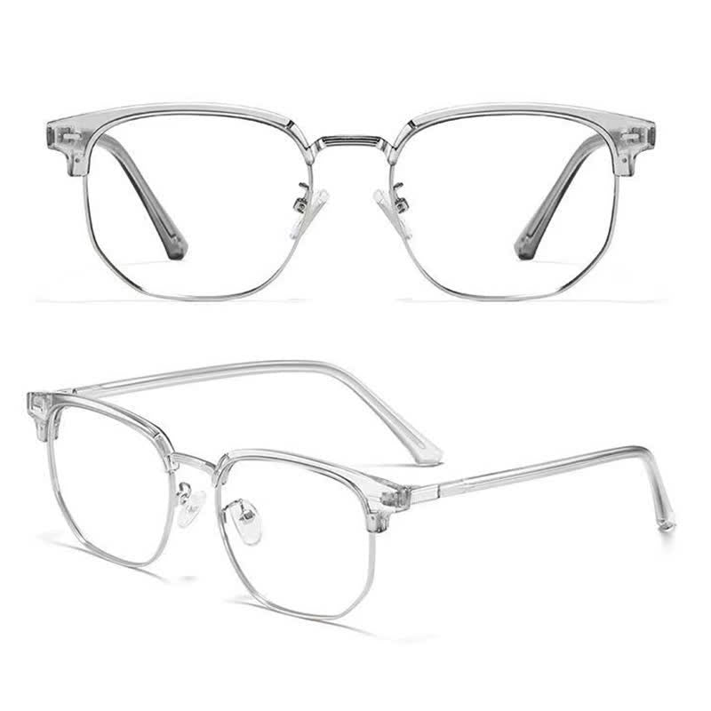 Spykay™ EG26807 Semi-Rimless Square Frame Anti-blue Light Browline Glasses