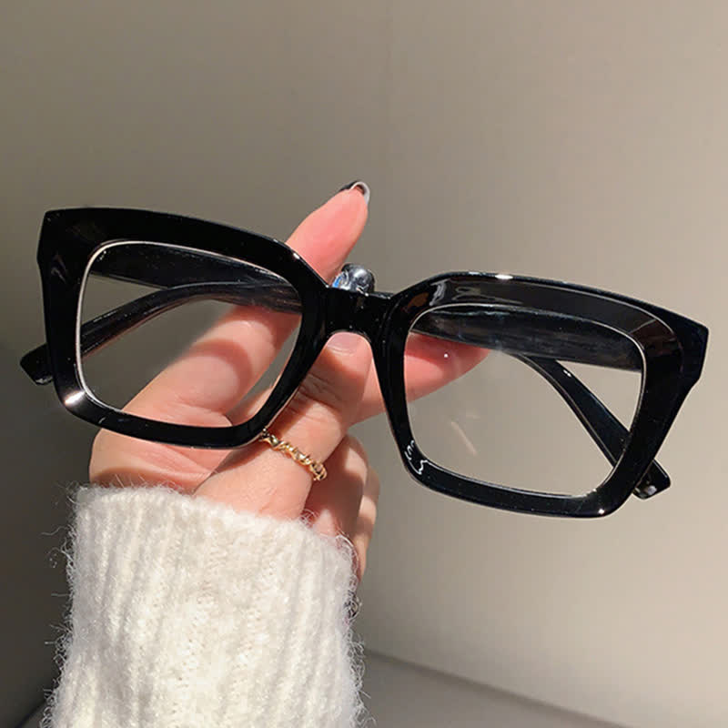 Spykay™ EG26877 Classic Simple Square Frame Concave Lenses Anti-blue Light Thick Glasses