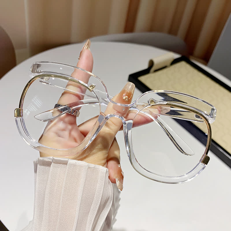 Spykay™ EG26670 Anti-blue Light Round Frames Owl Oversized Eyeglasses