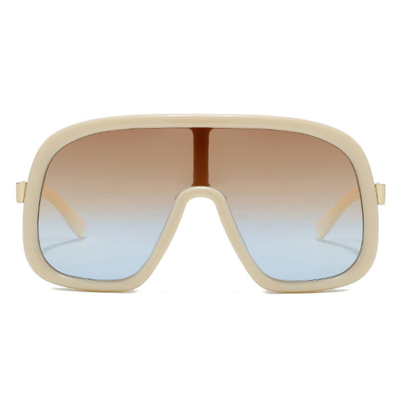 Spykay™ SG60952 Flat Top Double Bridges Oversized Trendy Aviator Sunglasses