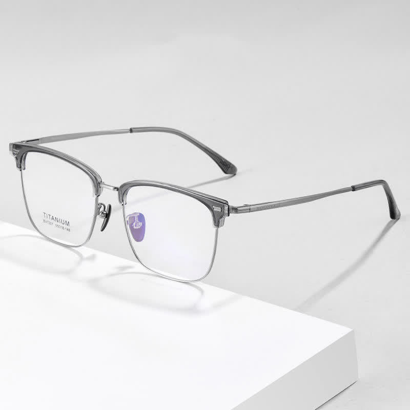 Spykay™ EG26919 Unsiex Retro Square Frame Anti-blue Light Browline Glasses
