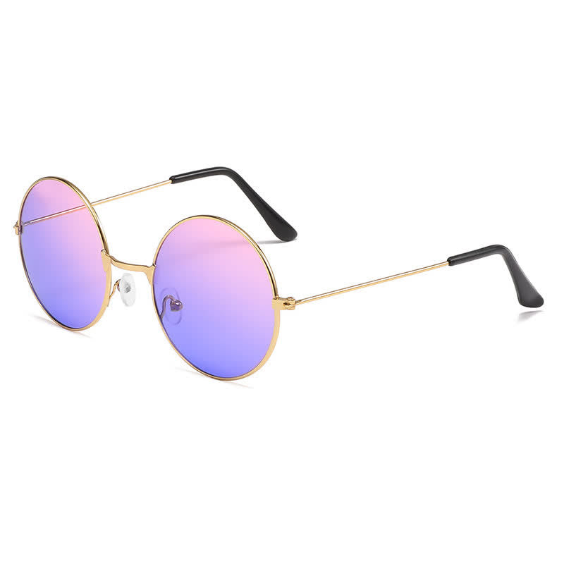 Spykay™ SG61008 Retro Round Frame Metal Sunglasses for Women Men