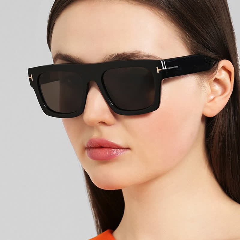 Spykay™ SG60697 'T' Design Square Frames Oversized Sunglasses
