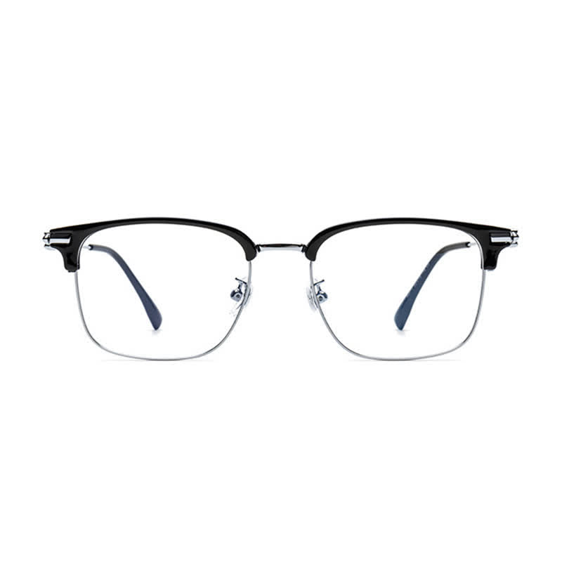 Spykay™ EG26924 Retro Gothic Cross Unisex Square Frame Anti-blue Light Browline Glasses