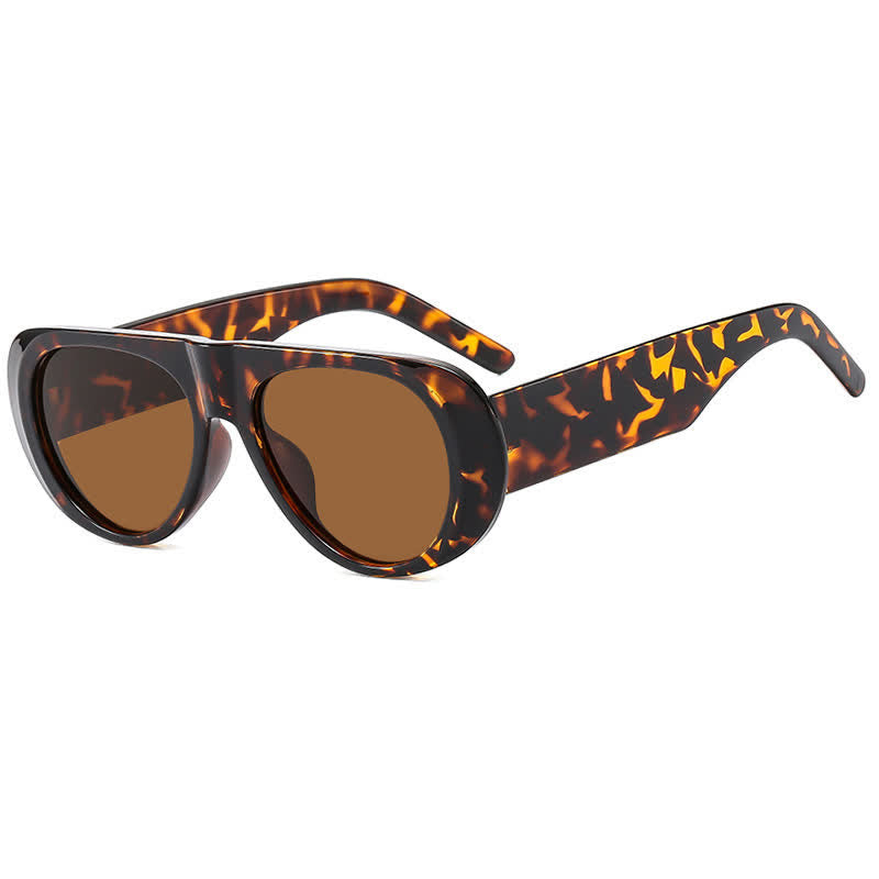 Spykay™ SG60671 Oval Frame Wide Temples Vintage Sunglasses