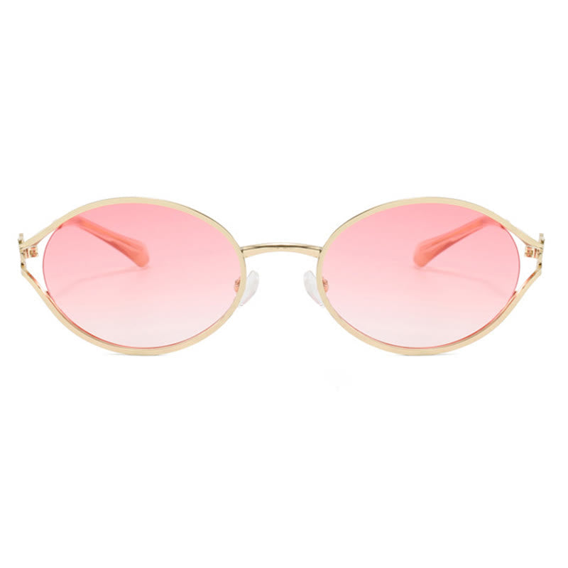 Spykay™ SG60678 Vintage Oval Frame Metal Sunglasses