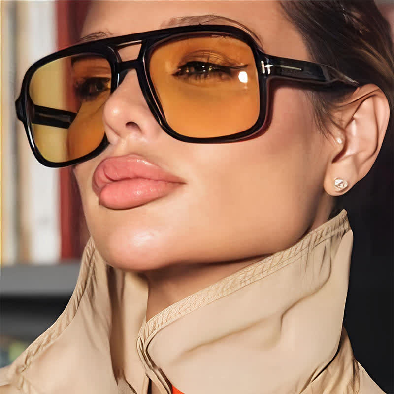 Spykay™ SG60710 Double Bridges Retro-Vintage Aviator Sunglasses