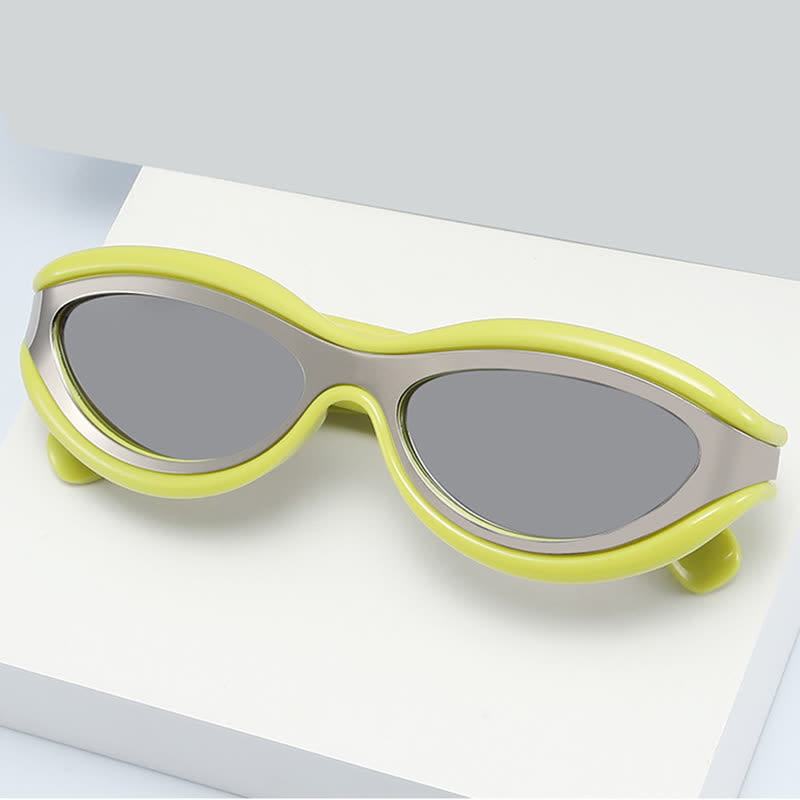 Spykay™ SG60734 Leopard Print Cat Eye Frame Retro Sunglasses