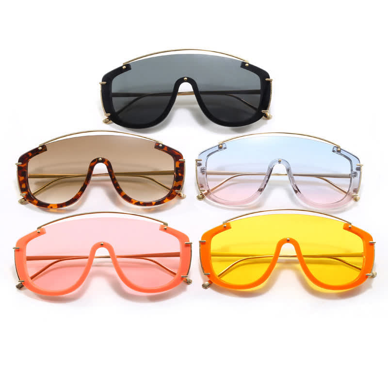 Spykay™ SG60885 One-piece Oversized Aviator Sunglasses