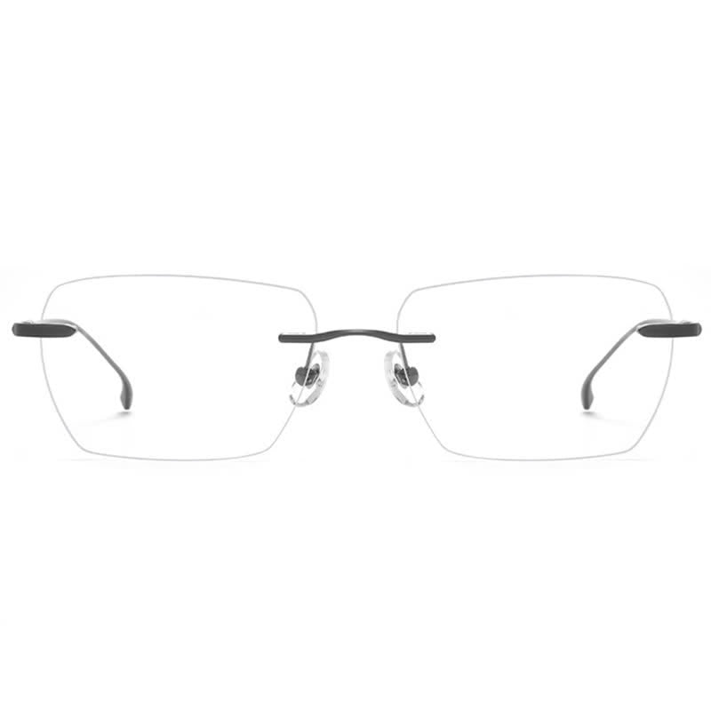 Spykay™ EG26902 Retro Rectangle Frame Anti-blue Light Hipster Rimless Glasses