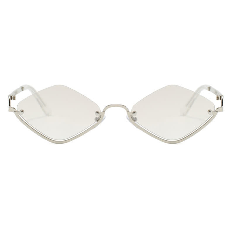 Spykay™ SG60868 Semi-Rimless Rhombus Small Frame Sunglasses