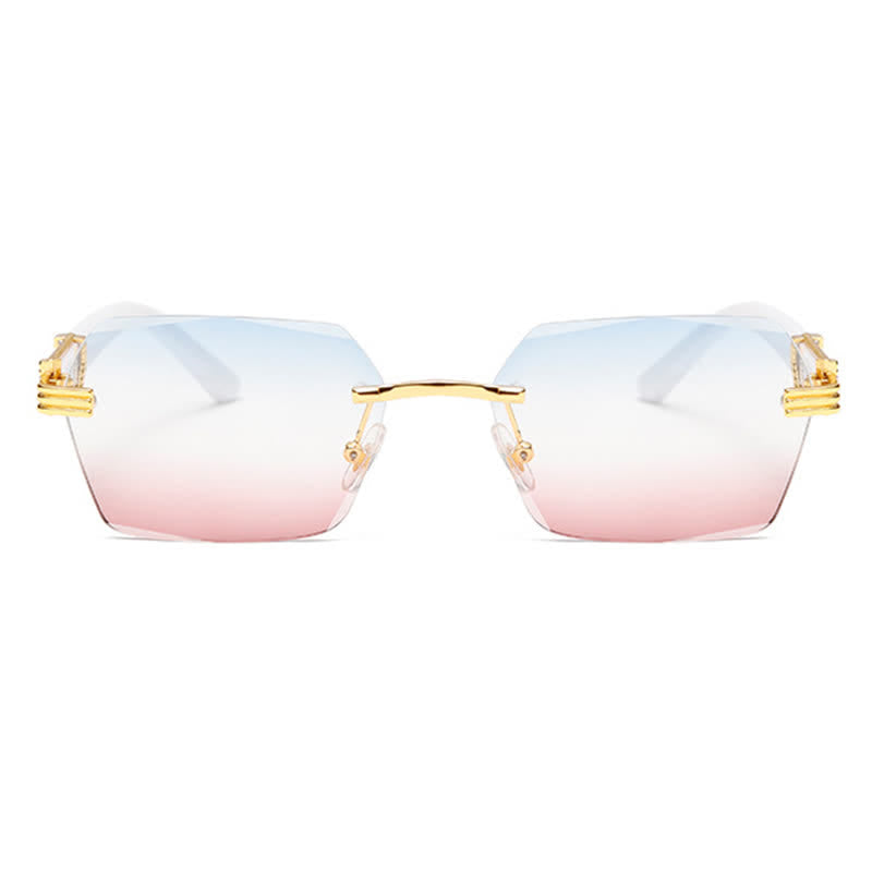 Spykay™ SG60746 Rimless Geometric Frame Tinted Sunglasses