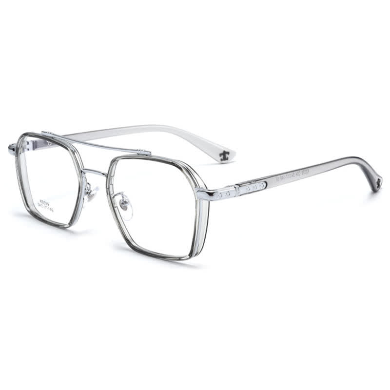 Spykay™ EG26920 Unsiex Square Frame Anti-blue Light Double Bridges Retro Glasses