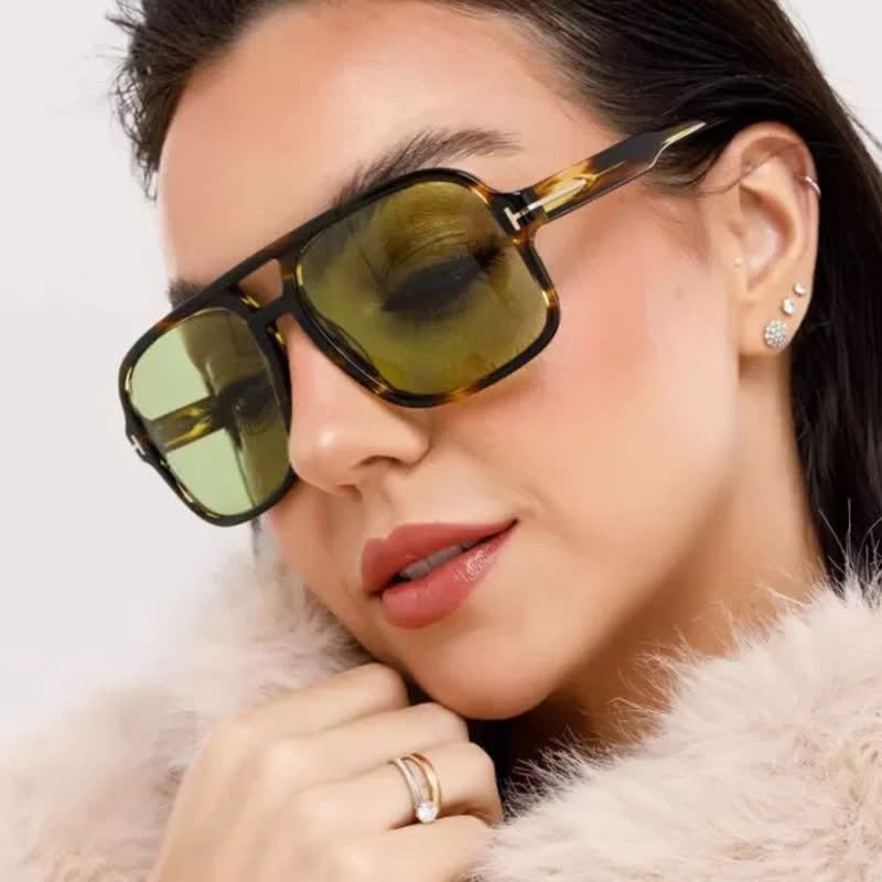 Spykay™ SG60710 Double Bridges Retro-Vintage Aviator Sunglasses
