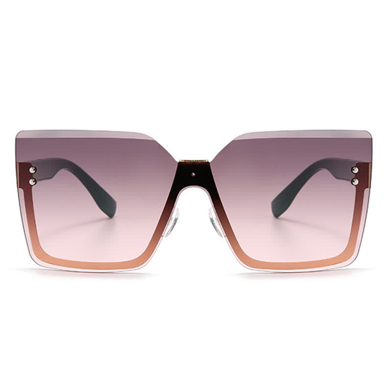 Spykay™ SG60862 Unisex Square Rimless Oversized Sunglasses