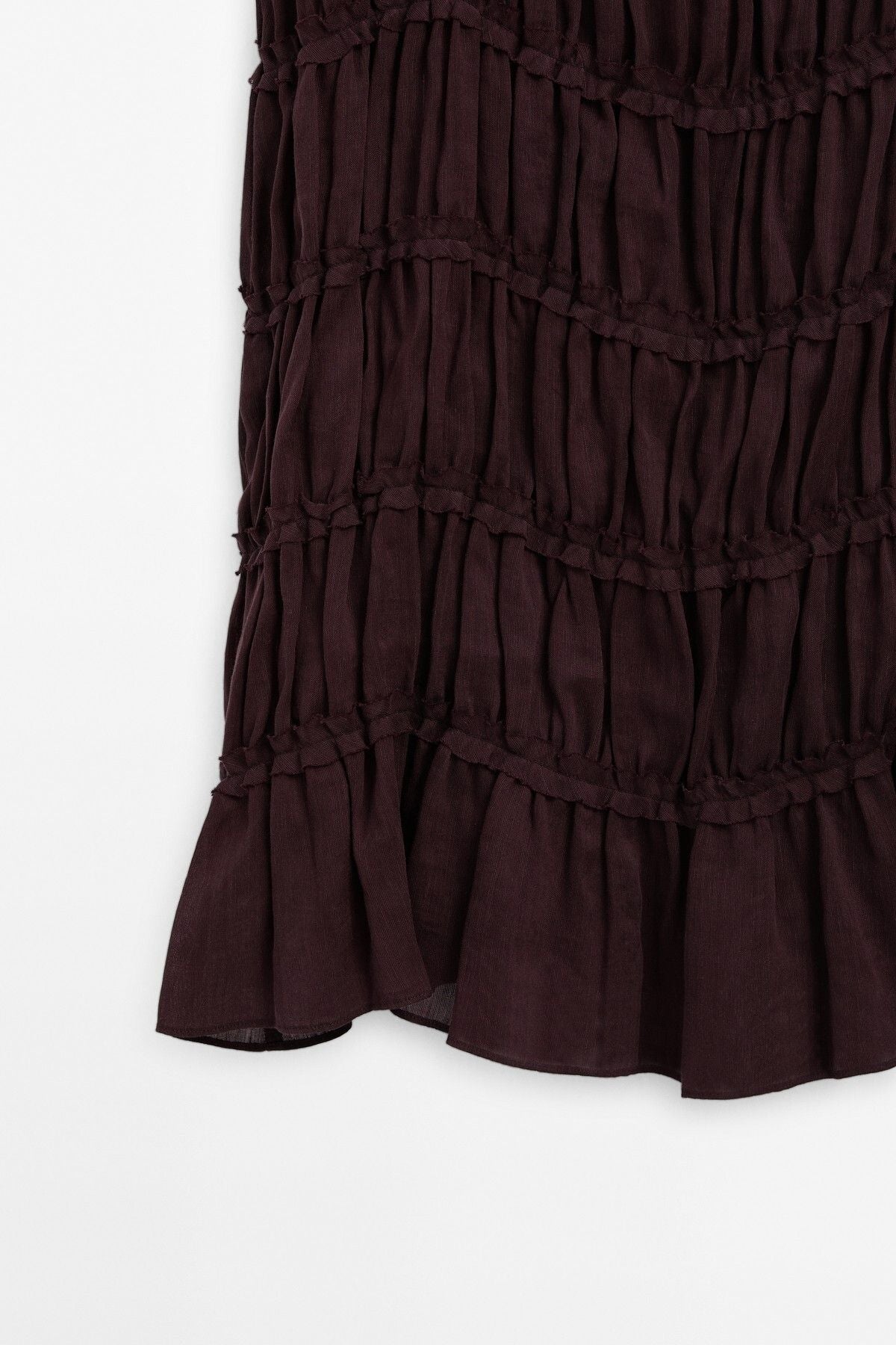 Plum Purple Tiered Ruffle Maxi Dress