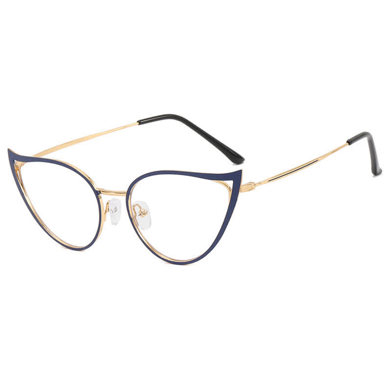 Spykay™ EG26880 Cat-Eye Metal Frame Hollow-out Anti-blue Light Glasses