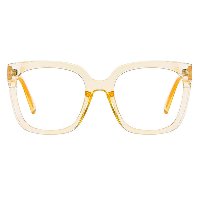 Spykay™ EG26773 Square Frame Oversized Hollow-out Anti-blue Light Glasses