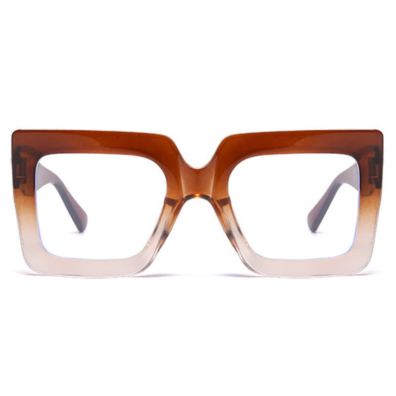 Spykay™ EG26913 Oversized Square Frame Fashion Anti-blue Light Thick Glasses