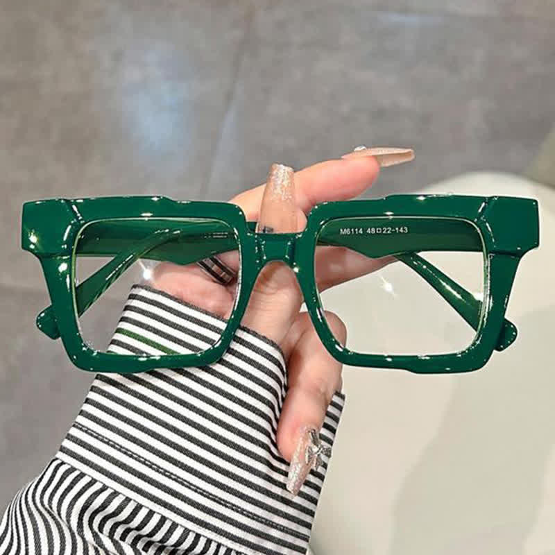 Spykay™ EG26815 Fashion Colorblock Square Frame Anti-blue Light Glasses