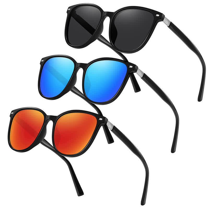 Spykay™ SG60913 Trendy Sports Polarized Oversized Sunglasses with Mirrored Lens