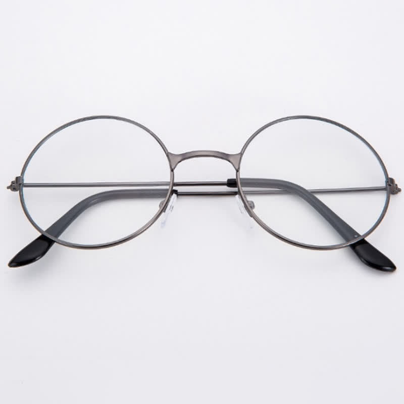 Spykay™ EG26874 Retro Round Frame Metal Anti-blue Light Glasses for Women Men