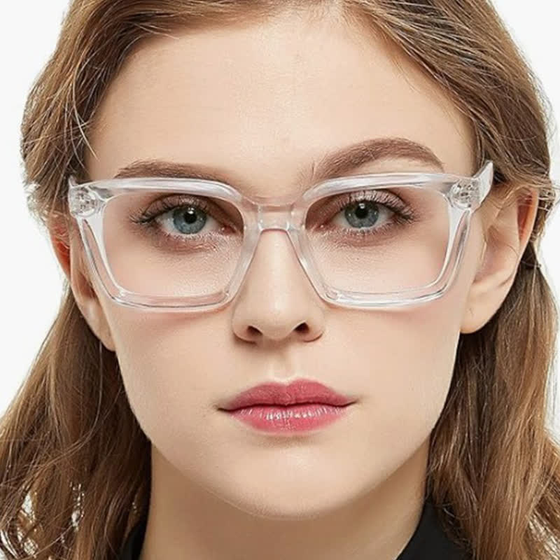 Spykay™ EG26877 Classic Simple Square Frame Concave Lenses Anti-blue Light Thick Glasses