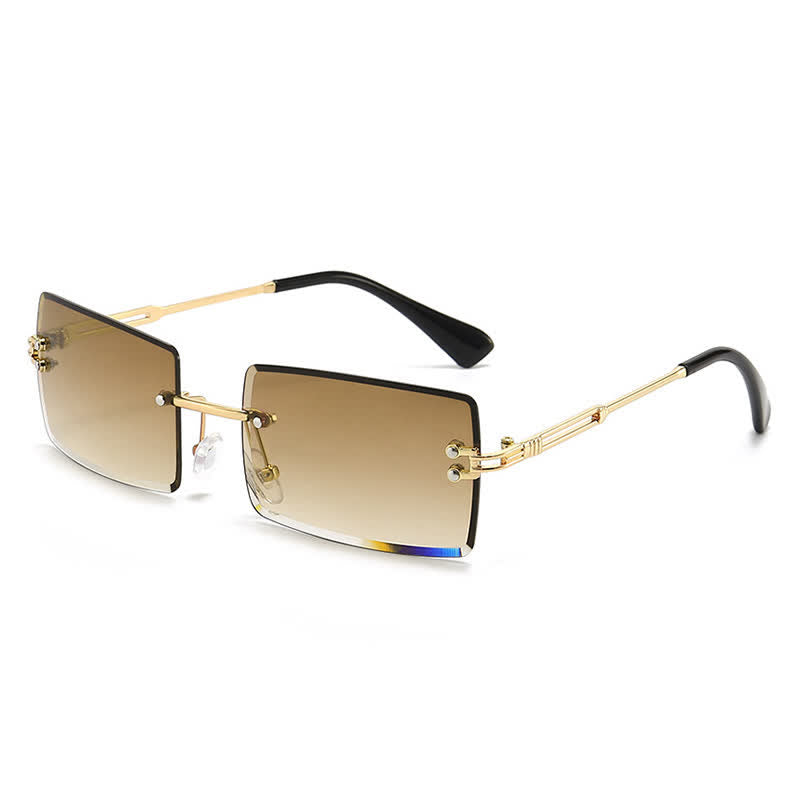 Spykay™ SG60744 Rimless Rectangle Frame Fashion Sunglasses
