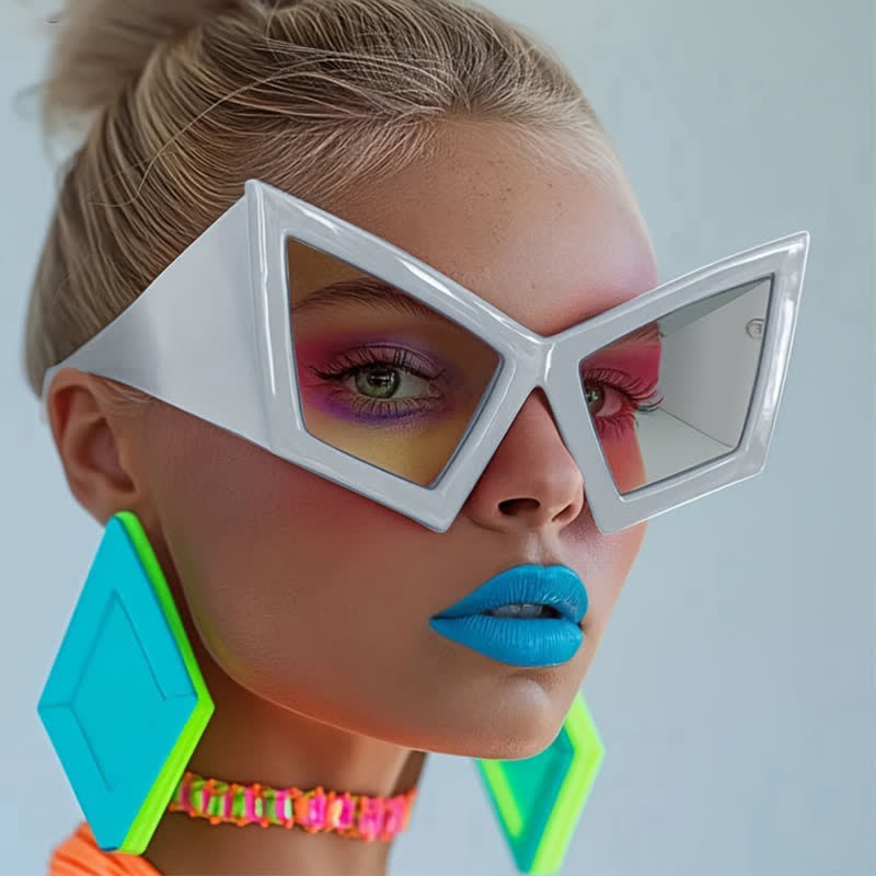 Spykay™ SG61026 Oversized Trendy Y2K Futuristic Cat-Eye Sunglasses