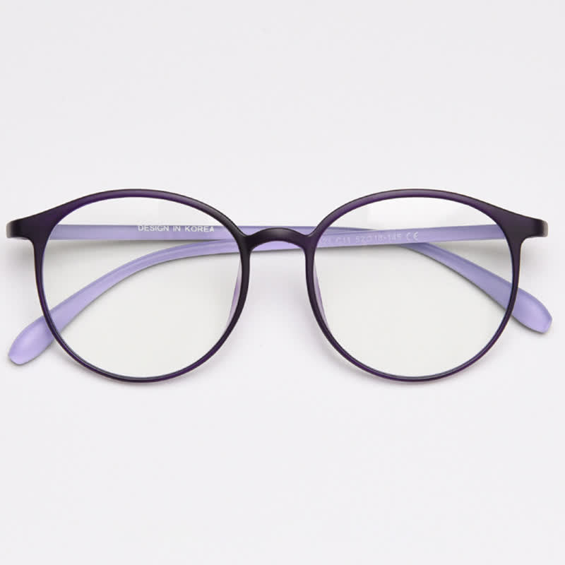 Spykay™ EG26865 Large Round Frame Anti-blue Light Simple Classic Lightweight Glasses