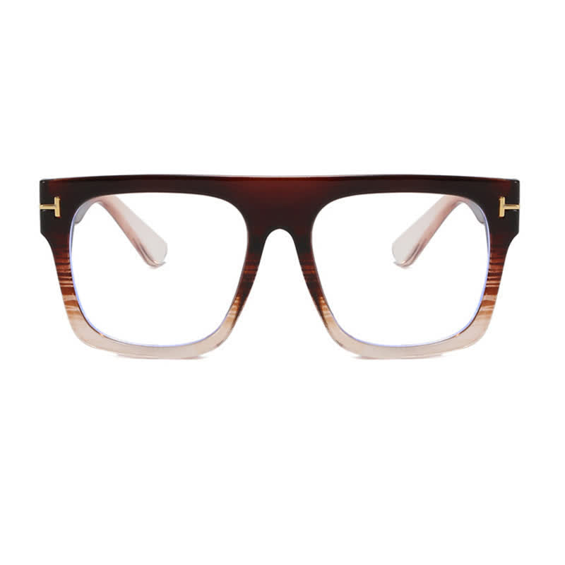 Spykay™ EG26668 Anti-blue Light 'T' Design Square Frames Oversized Eyeglasses